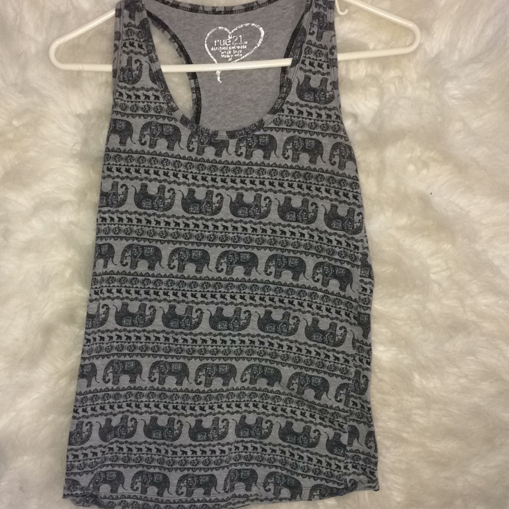 Rue21 Elephant Tank Top